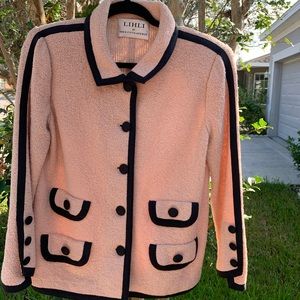 [Lihli Saks Fifth Avenue]• sherpa wool blazer